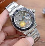 Copy Rolex Yachtmaster Watch Stainless Steel Gray Face